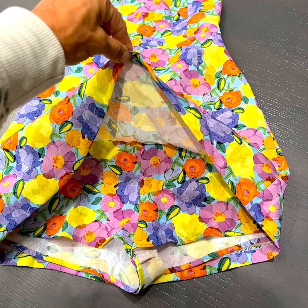 Bright floral romper